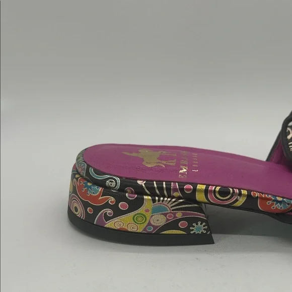 Embassy London Vivid Jewel Toned Mules Slides Sandals Shoes **Size 30/US 8**🌸🌸 - Picture 8 of 9